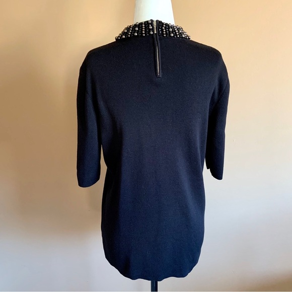 Talbots beaded neckline knit top - Picture 3 of 8